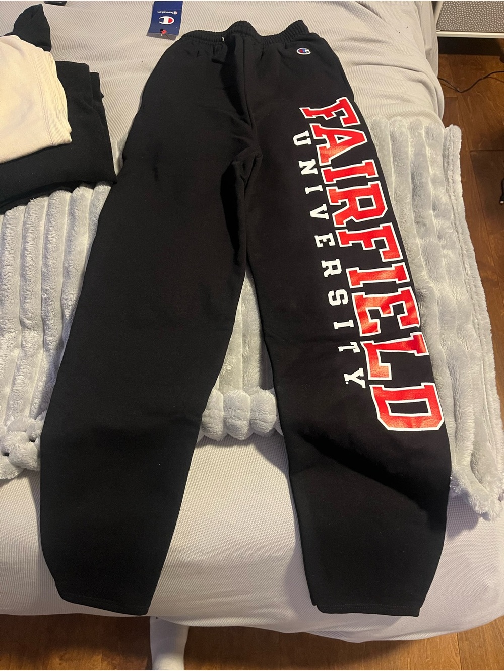 Champion Kids Black Fairfield University Logo Sweatpants